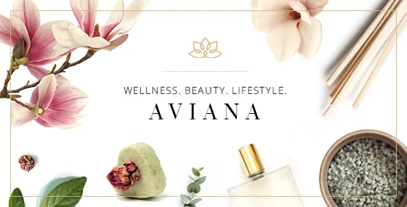 Aviana - Elegant Wellness & Spa WordPress Theme WordPress theme homepage layout for a beauty spa health and beauty website