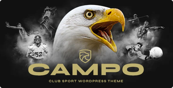Campo – Sport Club and Team WordPress Theme WordPress theme homepage layout for a athlete health and beauty website
