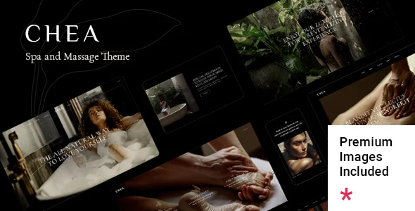Chea - Spa and Massage WordPress Theme WordPress theme homepage layout for a beauty health and beauty website