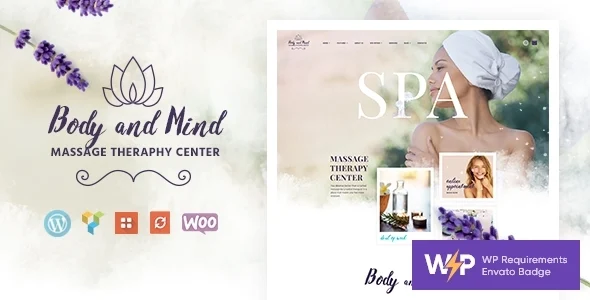 Edema | Wellness & Spa WordPress Theme WordPress theme homepage layout for a beauty health and beauty website