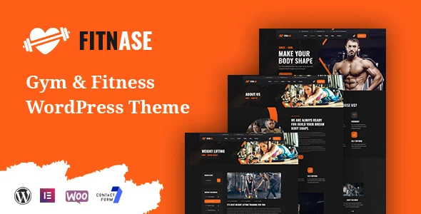 Fitnase - Gym And Fitness WordPress Theme WordPress theme homepage layout for a body shape health and beauty website