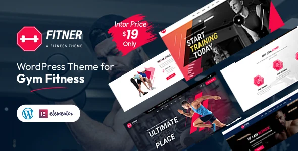 Fitner | Gym Fitness WordPress Theme WordPress theme homepage layout for a body building health and beauty website