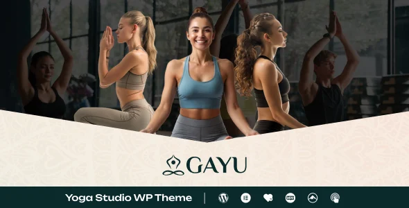 Gayu - Yoga WordPress Theme WordPress theme homepage layout for a beauty spa health and beauty website