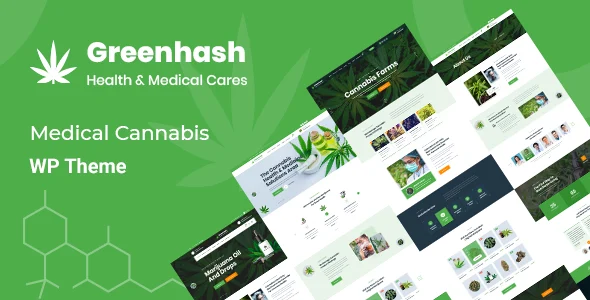 Greenhash - Medical WordPress Theme WordPress theme homepage layout for a dental health and beauty website