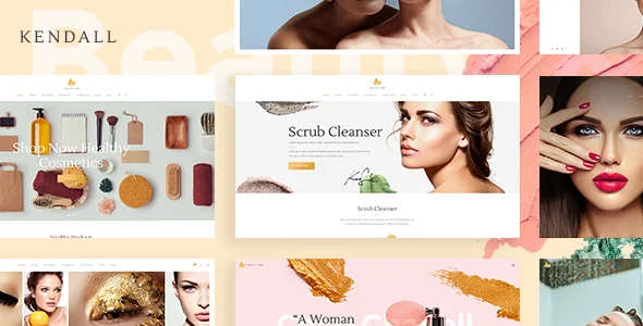 Kendall - Spa, Hair & Beauty Salon WordPress Theme WordPress theme homepage layout for a beauty health and beauty website