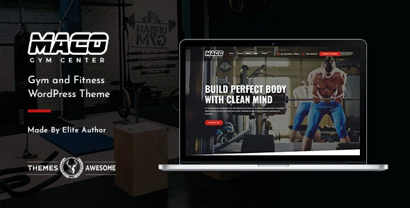 Maco | Gym and Fitness WordPress Theme WordPress theme homepage layout for a blog health and beauty website