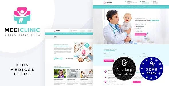 Medi - Medical Clinic WordPress Theme WordPress theme homepage layout for a clinic health and beauty website