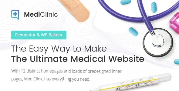 MediClinic - Medical Healthcare WordPress Theme WordPress theme homepage layout for a appointment booking health and beauty website