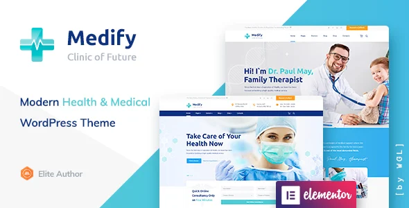 Medify - Health & Clinic WordPress Theme WordPress theme homepage layout for a cannabis health and beauty website