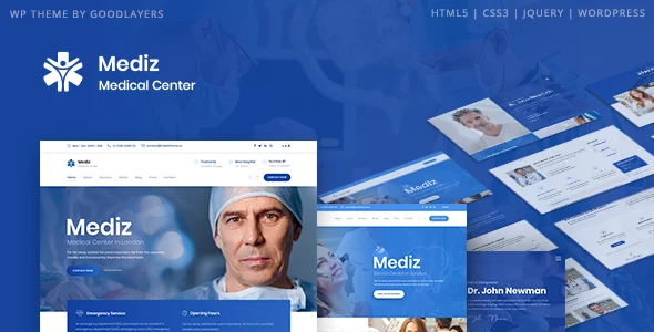 Mediz - Medical WordPress WordPress theme homepage layout for a chiropractic health and beauty website