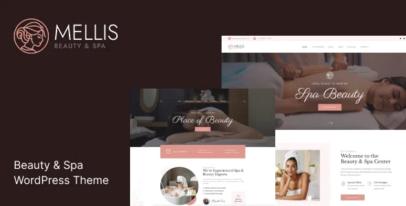 Mellis - Spa & Beauty & WordPress Theme WordPress theme homepage layout for a beauty health and beauty website