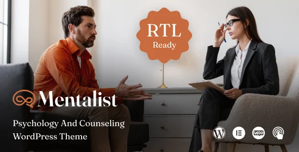 Mentalist - Psychology and Counseling WordPress Theme WordPress theme homepage layout for a coaching health and beauty website