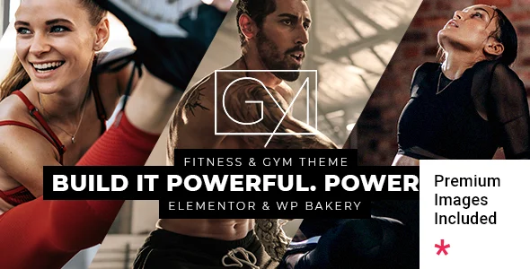Powerlift - Fitness and Gym WordPress Theme WordPress theme homepage layout for a bodybuilding health and beauty website