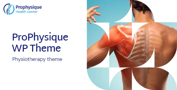 ProPhysique - Physiotherapy and Medical WordPress Theme WordPress theme homepage layout for a appointment health and beauty website