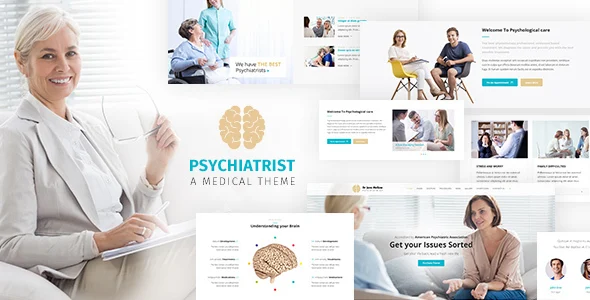 Psychology - Counseling WordPress Theme WordPress theme homepage layout for a consultant health and beauty website