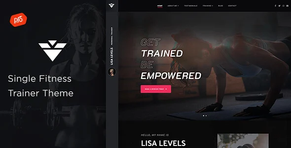 Solestep - Single Fitness Trainer WordPress Theme WordPress theme homepage layout for a club health and beauty website