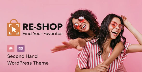 ReShop - ReCommerce theme (For Thrift Stores & Second Hand Products) WordPress theme homepage layout for a pre-owned retail website