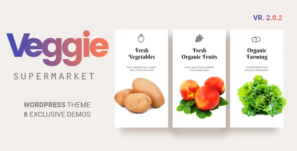 Veggie | Vegetable and Fruit Shop WordPress Theme WordPress theme homepage layout for a blog shopping website