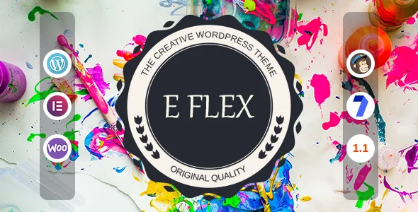 E-Flex - IT Solution WordPress Theme WordPress theme homepage layout for a agency technology website