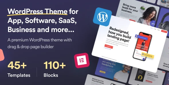 Omex - Elementor WordPress Theme WordPress theme homepage layout for a agency technology website
