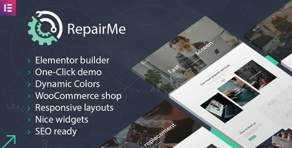RepairMe - Gadgets & Home Appliance Repair WordPress theme with CRM WordPress theme homepage layout for a cell phone technology website