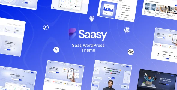 Sassy - Saas WordPress Theme WordPress theme homepage layout for a agency technology website